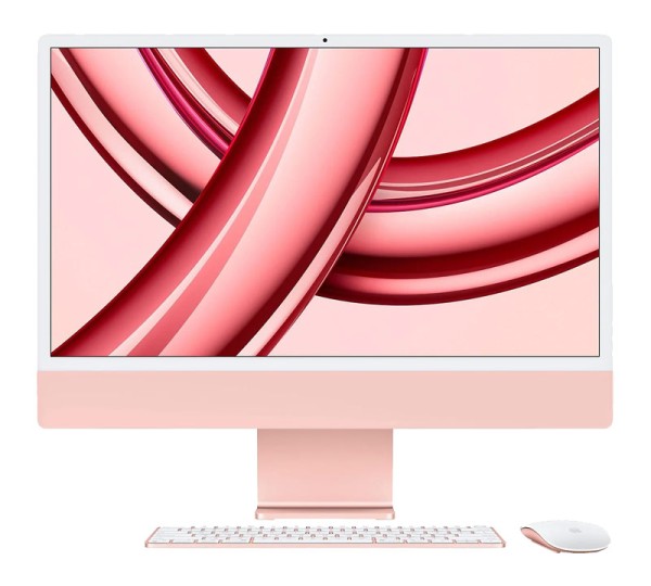 Apple iMac 24 Zoll 4,5K Retina Display M3 Chip Pink, 512GB, MQRU3D-A, 8-core CPU and 10-core GPU